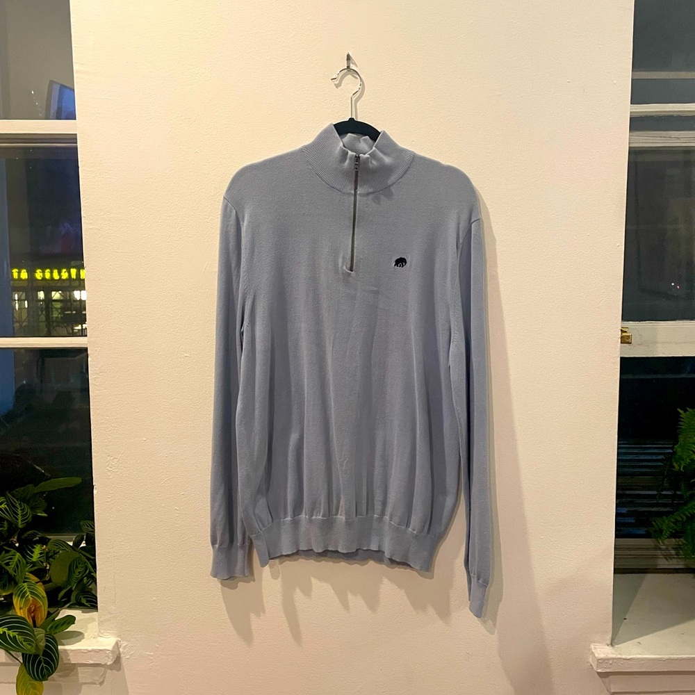Banana Republic Powder Blue Quarter Zip (large). Excellent condition